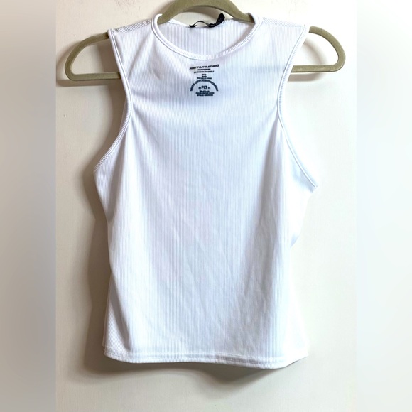 Pretty Little Thing Grey Racer Neck Vest Size 10 - Picture 1 of 5